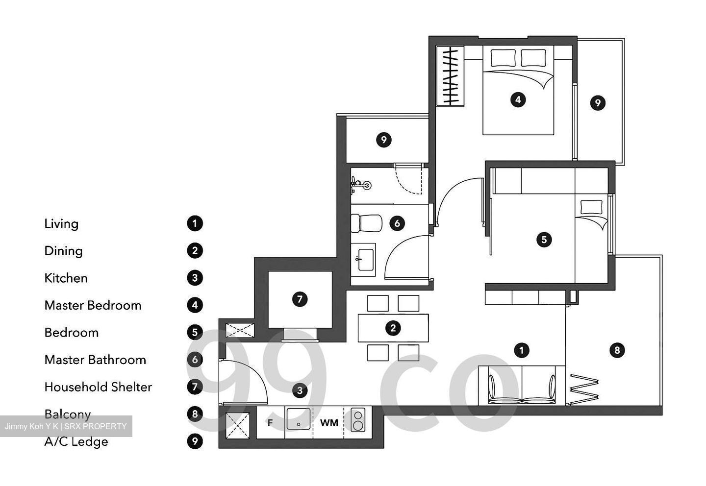 Okio (D12), Apartment #631617061
